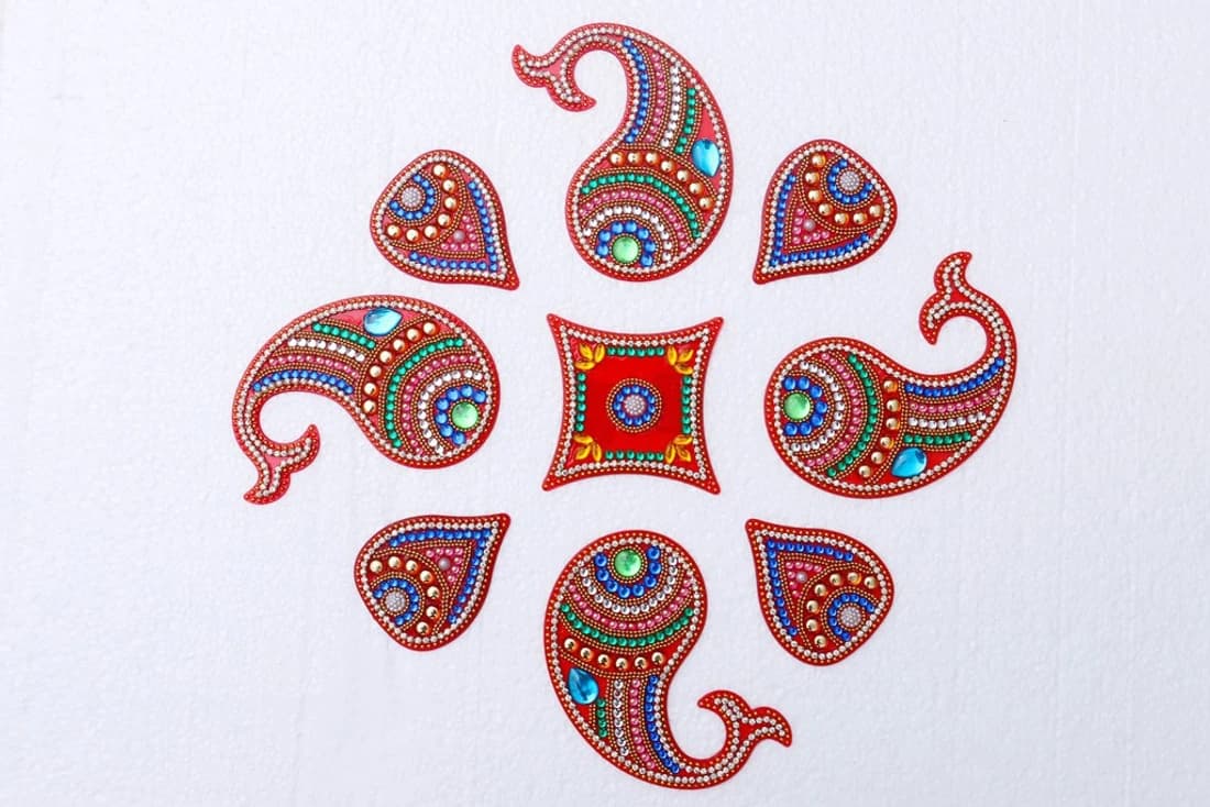 Shree Homdecor Floor rangoli Showpiece - 21 cm