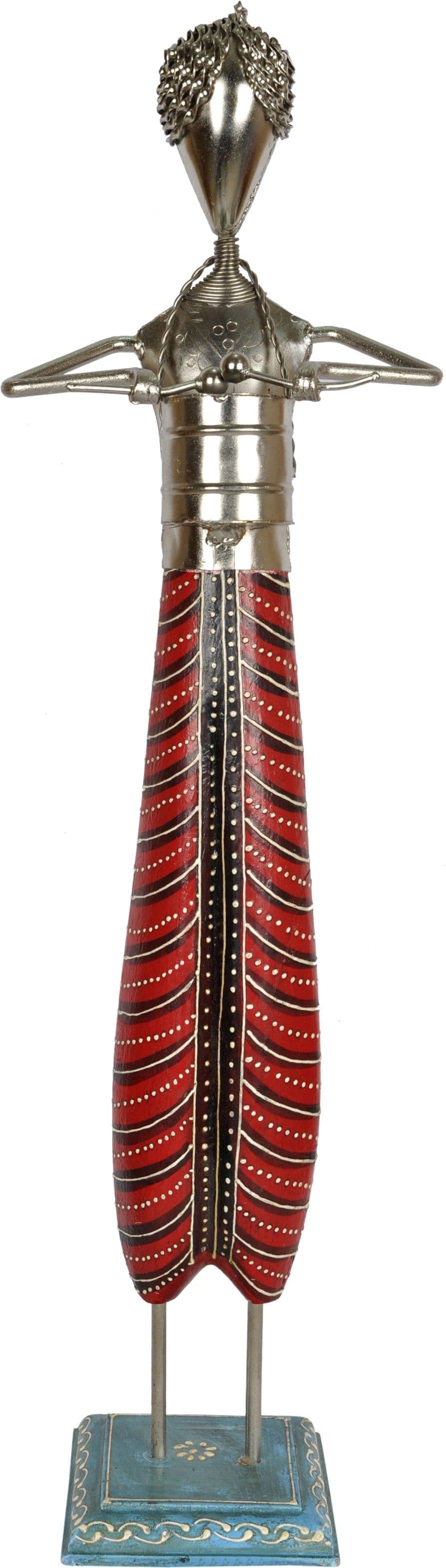 Lal Haveli Decorative Dholak Musician Showpiece - 8.89 cm