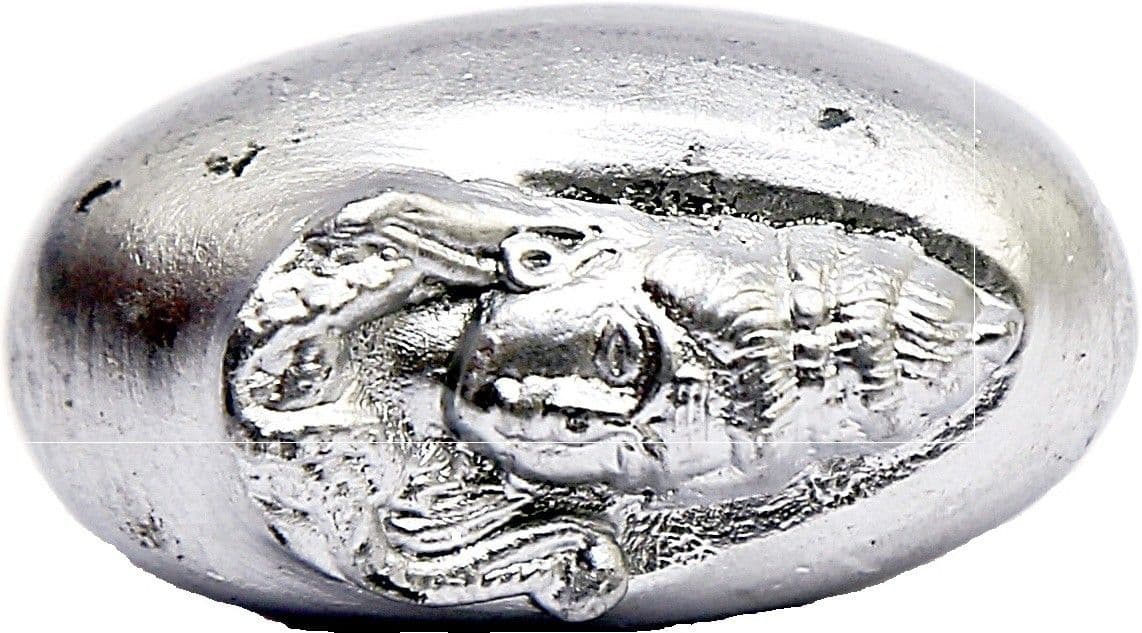 Panditnmshrimali Parad Shivlingam (70 gm) Showpiece - 3.5 cm