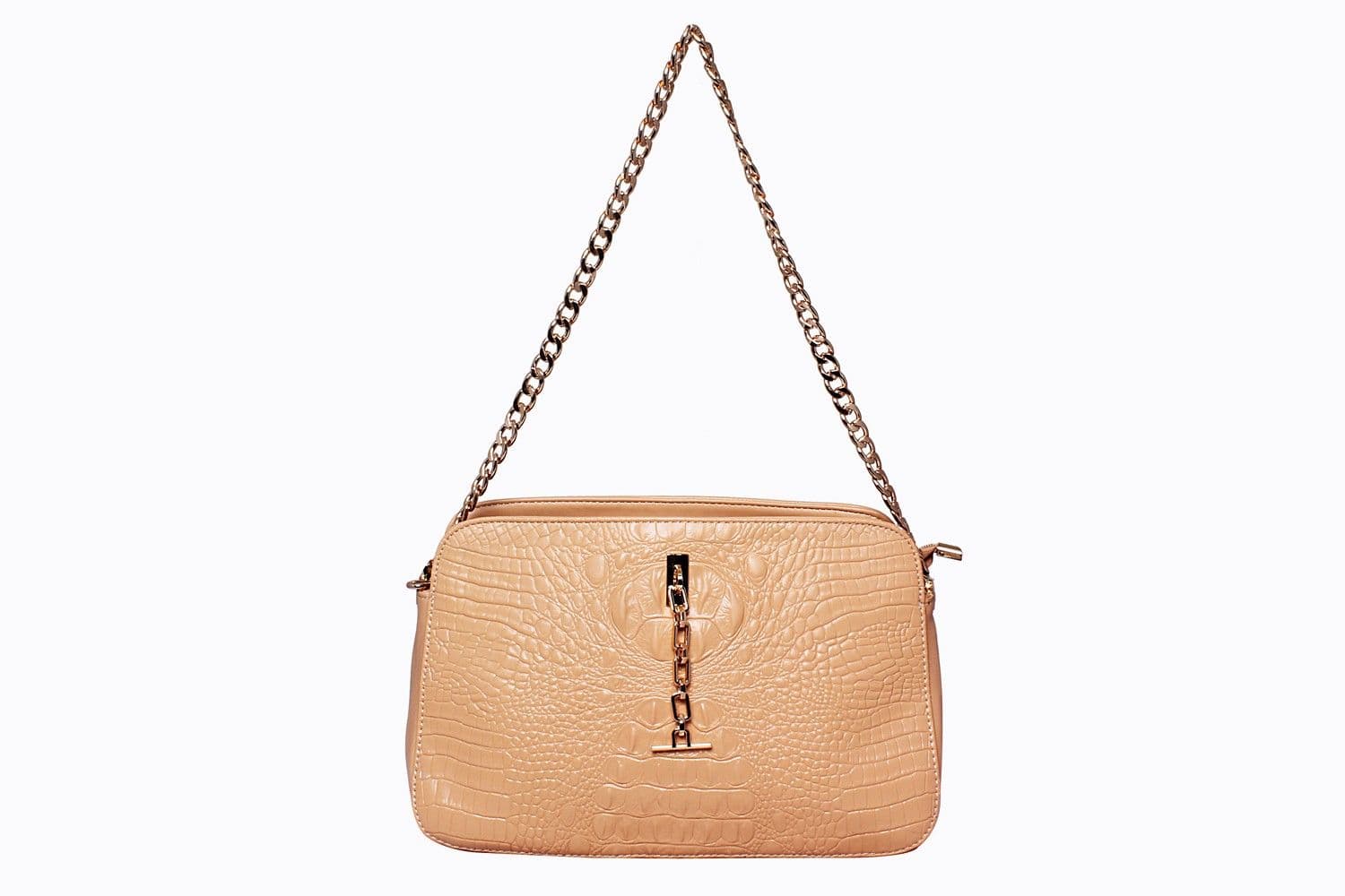Ligans NY Women Beige PU Sling Bag