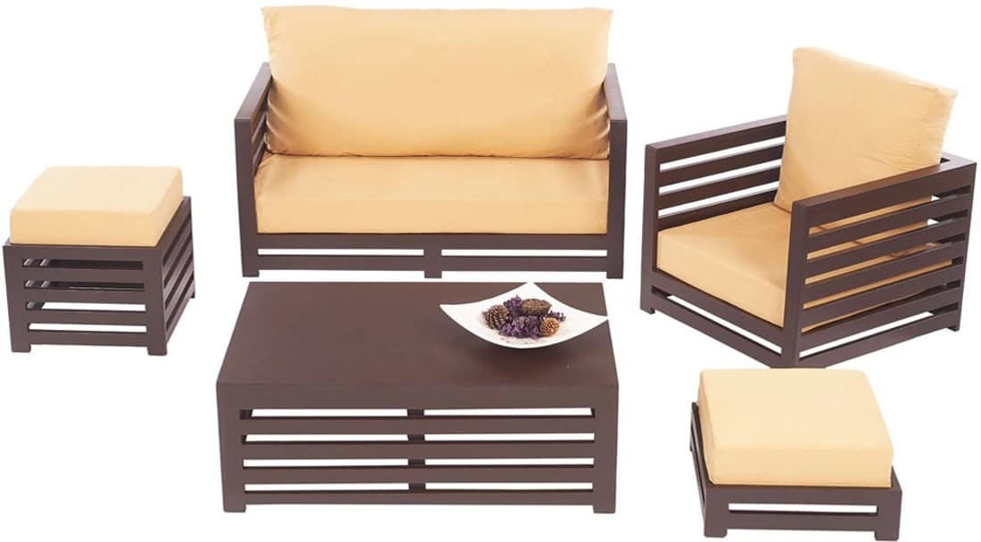 ARRA Engineered Wood 6 Seater Sofa