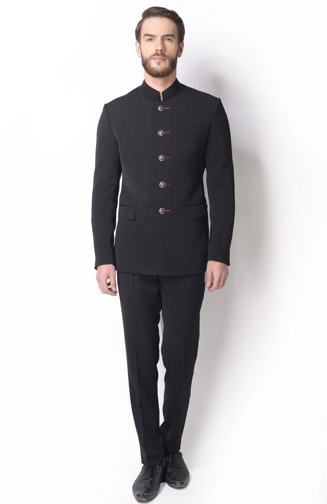 The Design Factory Single Breasted Solid Men's Suit