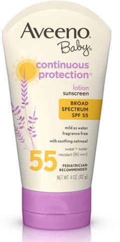 Aveeno Baby Continuous Protection Lotion Sunscreen With Broad Spectrum - SPF 55 PA+