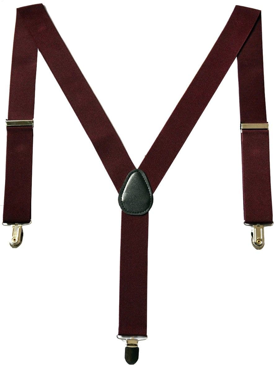 Urban Diseno Y- Back Suspenders for Men, Women