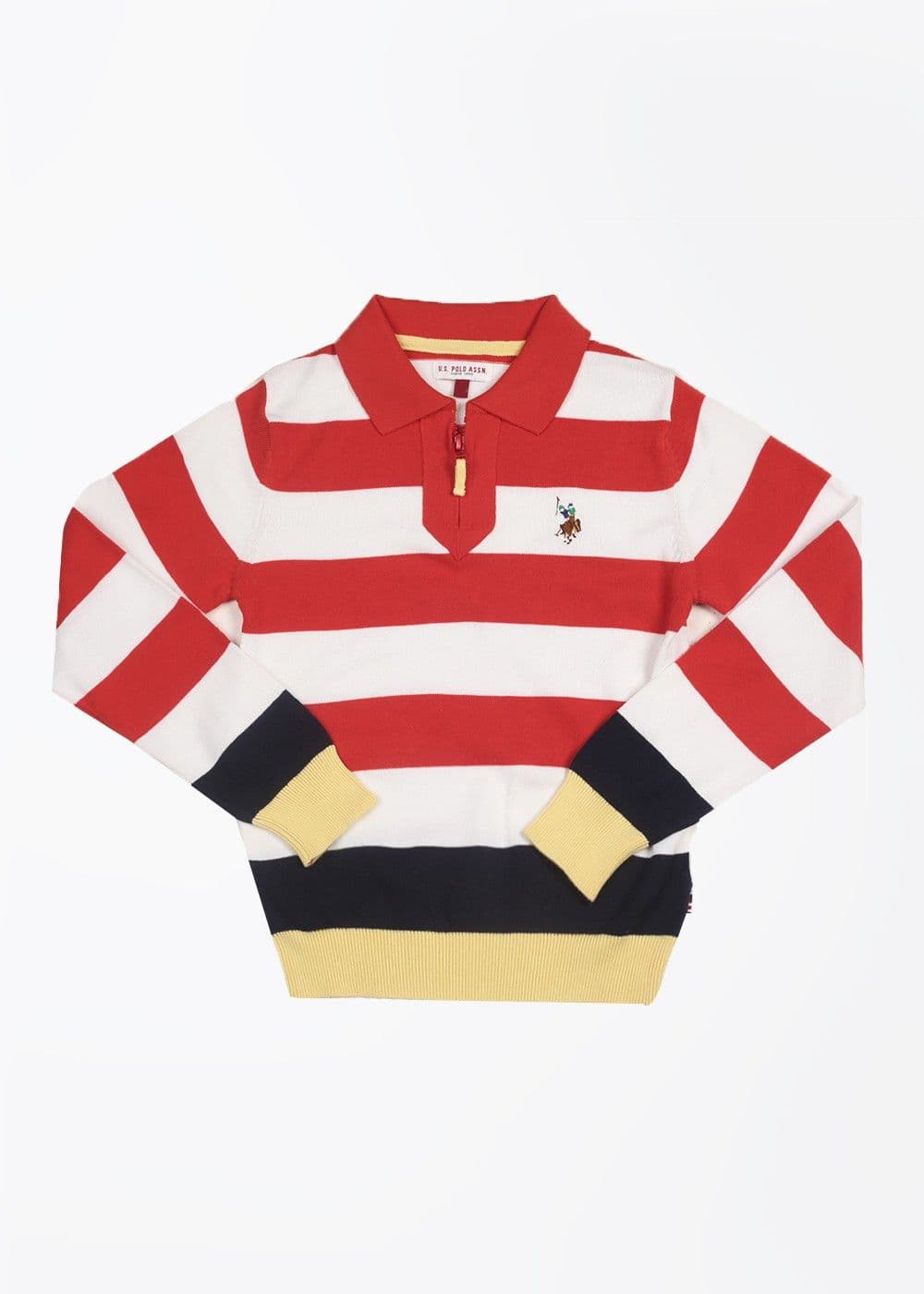 US Polo Striped Casual Boy's Sweater