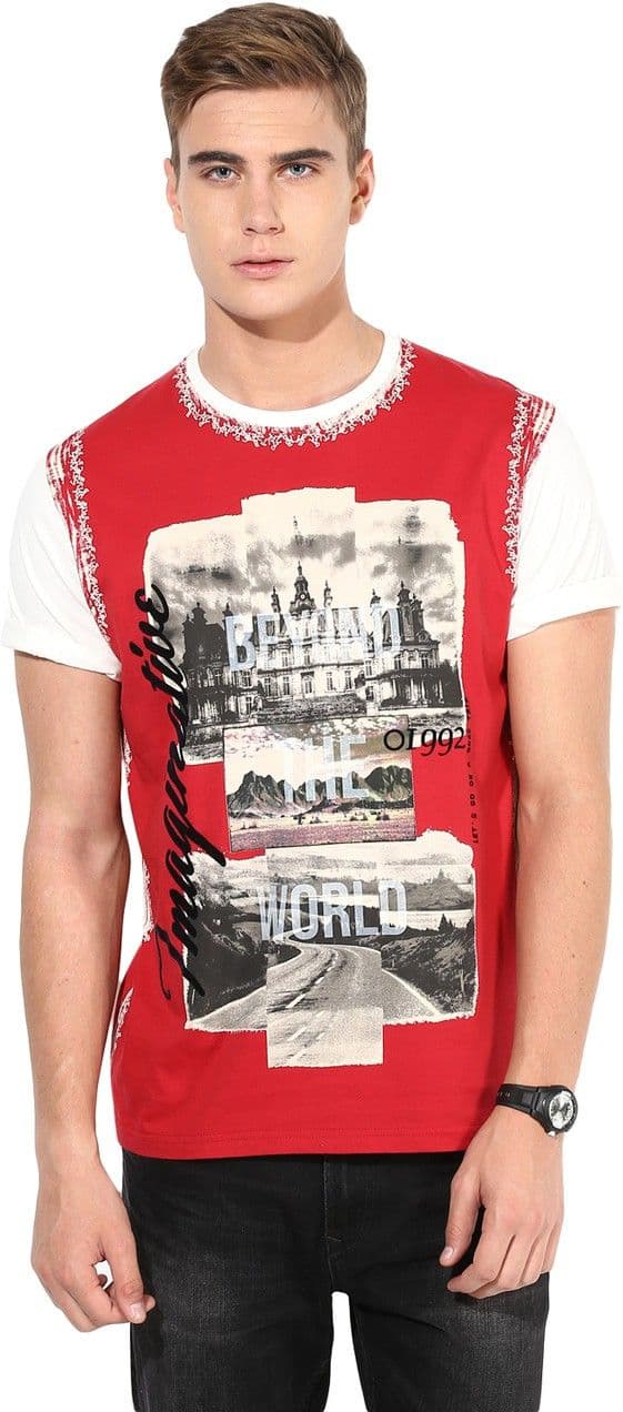 Fritzberg Printed Men's Round Neck T-Shirt