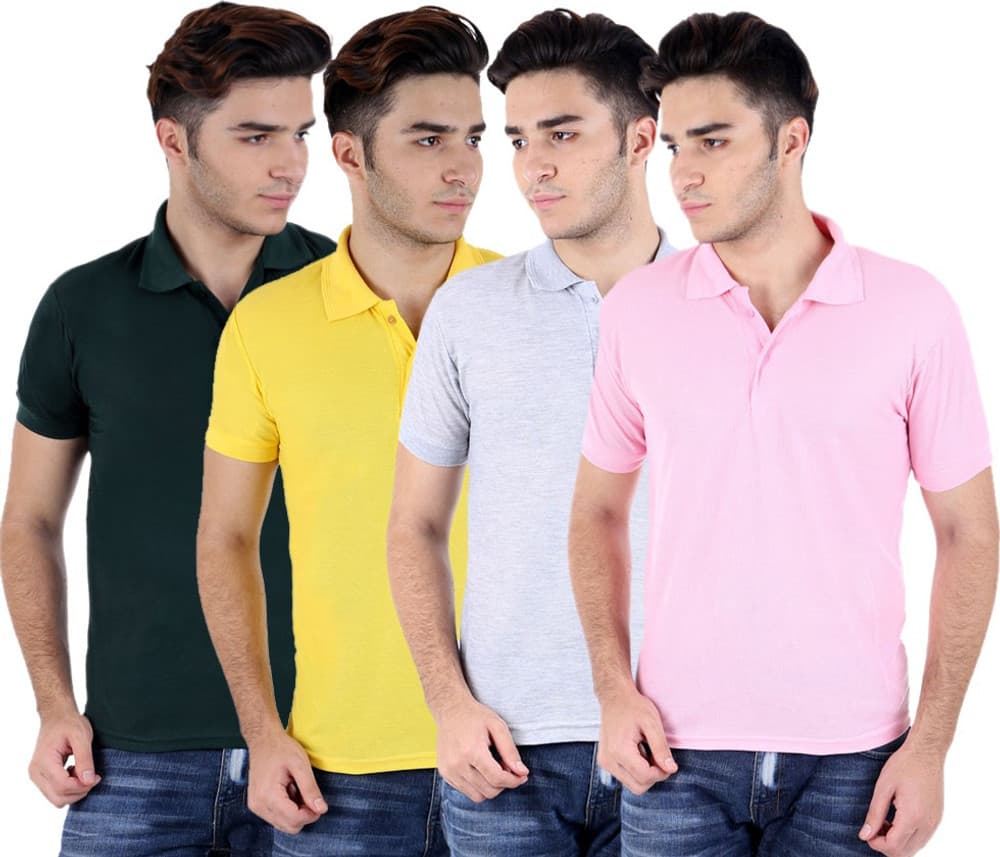 Candy House Solid Men's Polo Neck T-Shirt