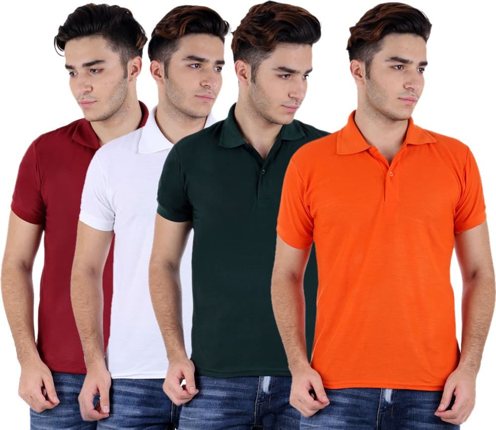 Candy House Solid Men's Polo Neck T-Shirt