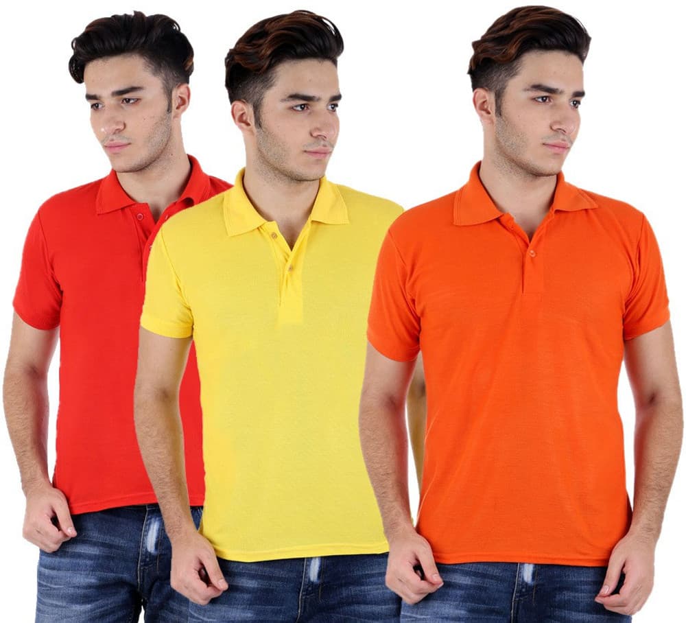 Candy House Solid Men's Polo Neck T-Shirt