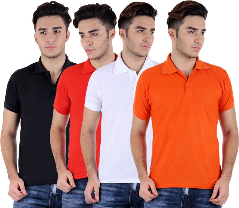 Candy House Solid Men's Polo Neck T-Shirt