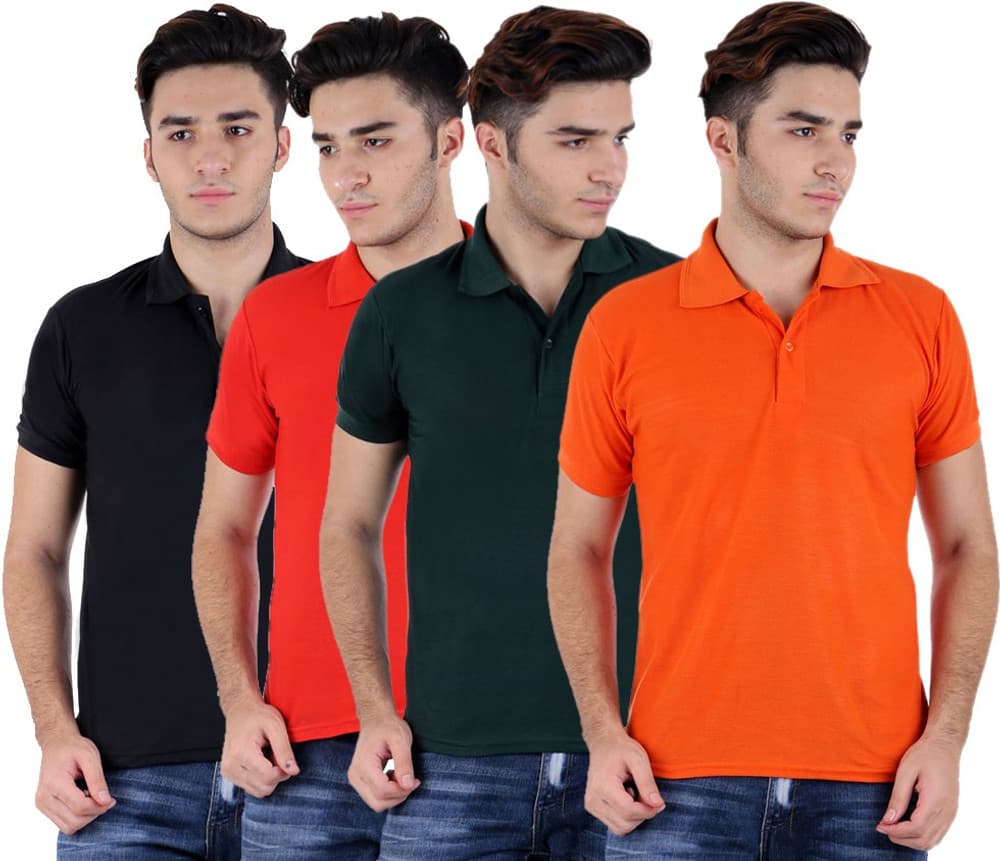 Candy House Solid Men's Polo Neck T-Shirt