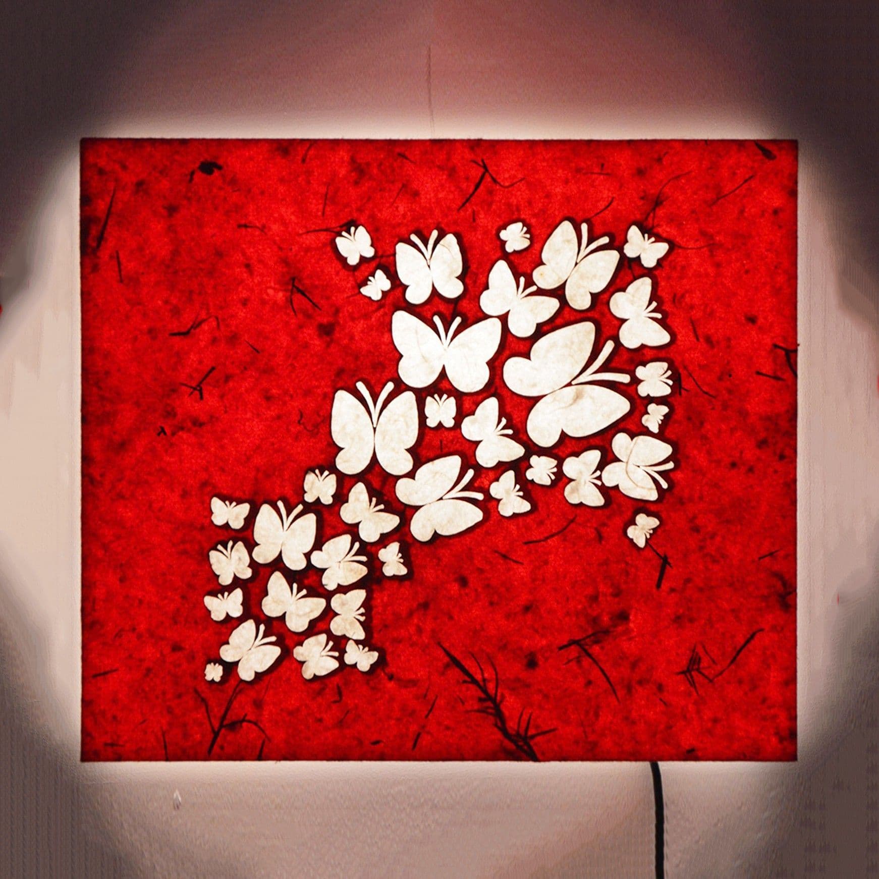 Craftter Flying Butterfly Square Wall Lamp