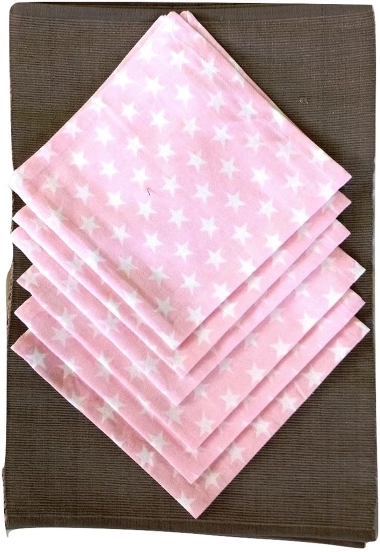 JewelKraft Designs Brown, Pink Table Linen Set