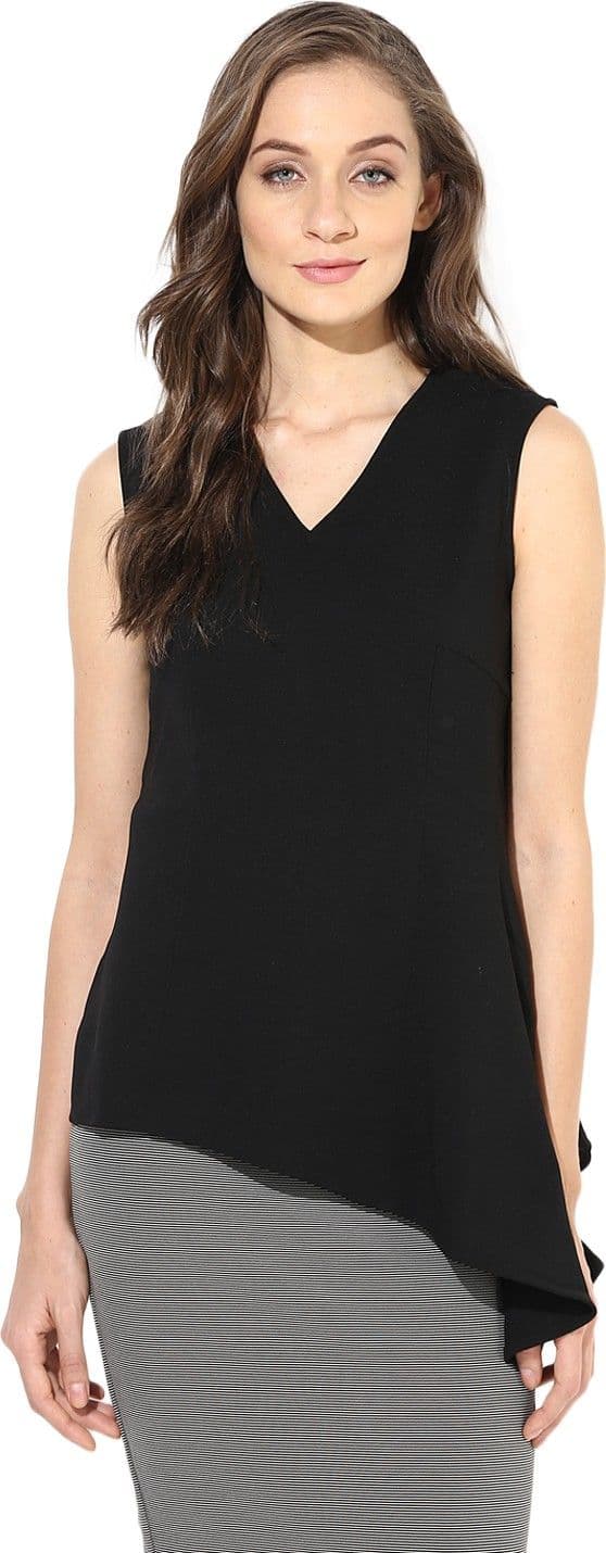 Femella Casual Sleeveless Solid Women's Top