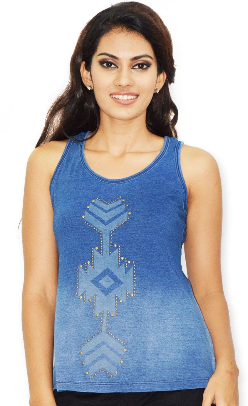 Riot Jeans Casual Sleeveless Printed Women's Top
