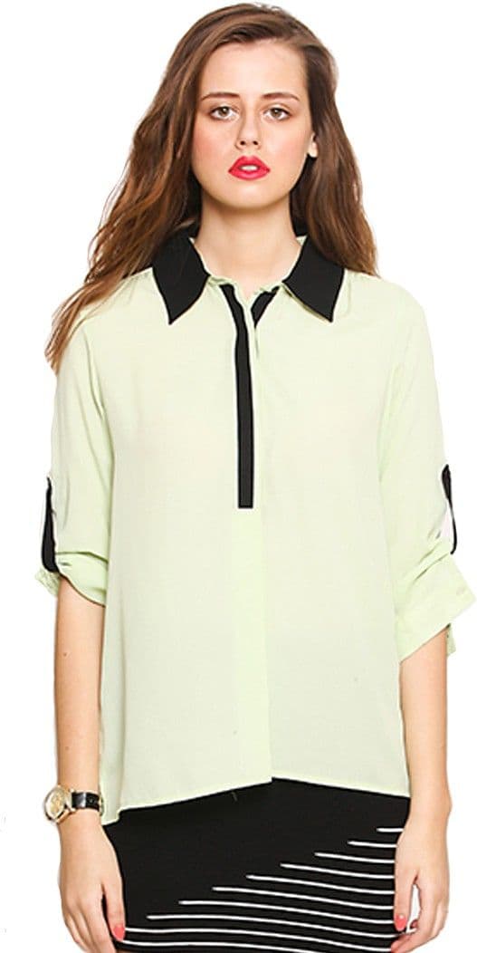 Zink London Casual Full Sleeve Printed Women's Top