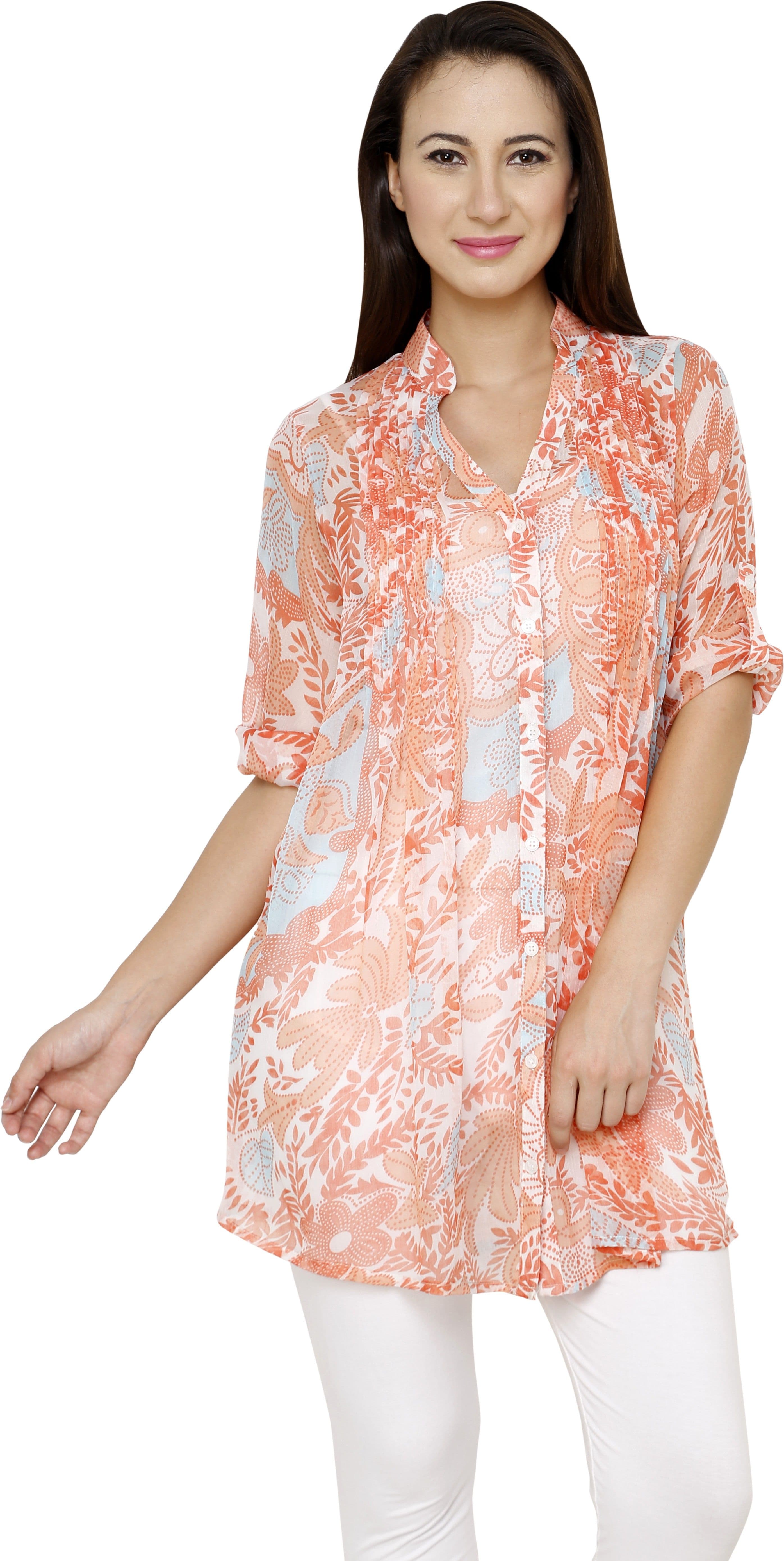 L'mode Floral Print Women's Tunic