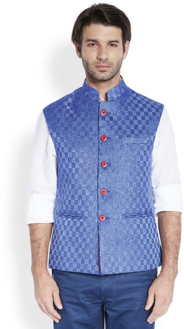 Raymond Checkered Men's Waistcoat