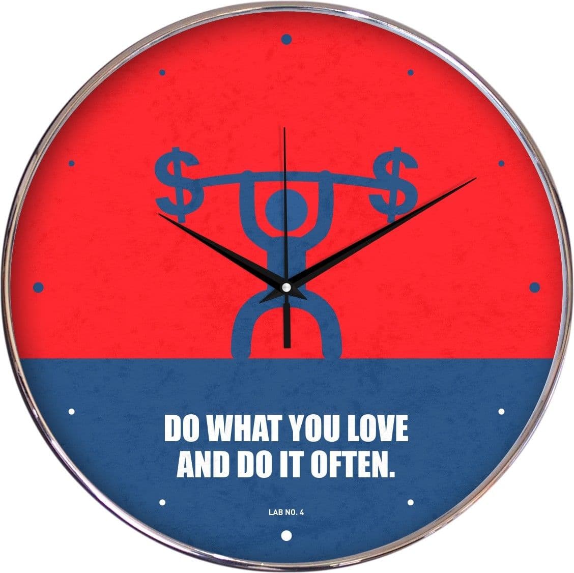 Lab No. 4 Analog 30 cm Dia Wall Clock