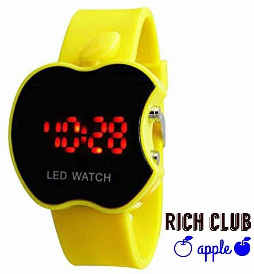 Rich Club Apple Shaped LED Digital Watch - For Boys, Girls