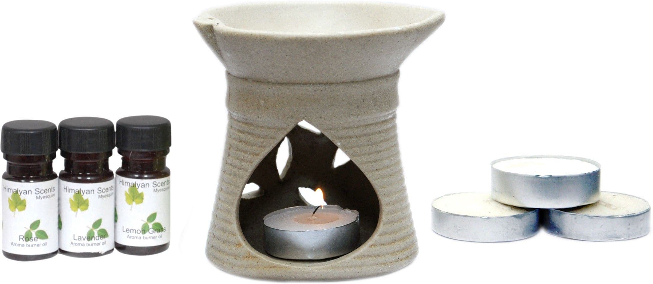 Myesquire Ceramic Burner Pot Lemongrass Liquid Air Freshener