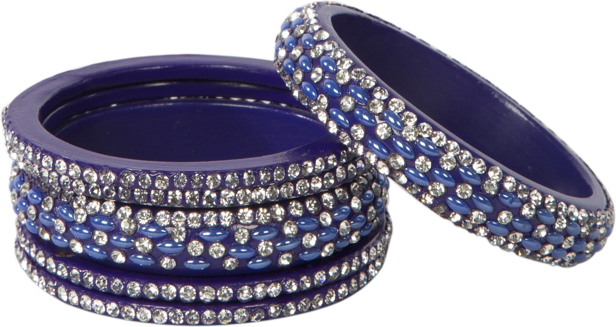 Siyas Collection Lac Cubic Zirconia Bangle Set