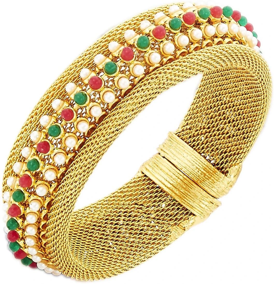 The Jewelbox Brass Yellow Gold Cuff