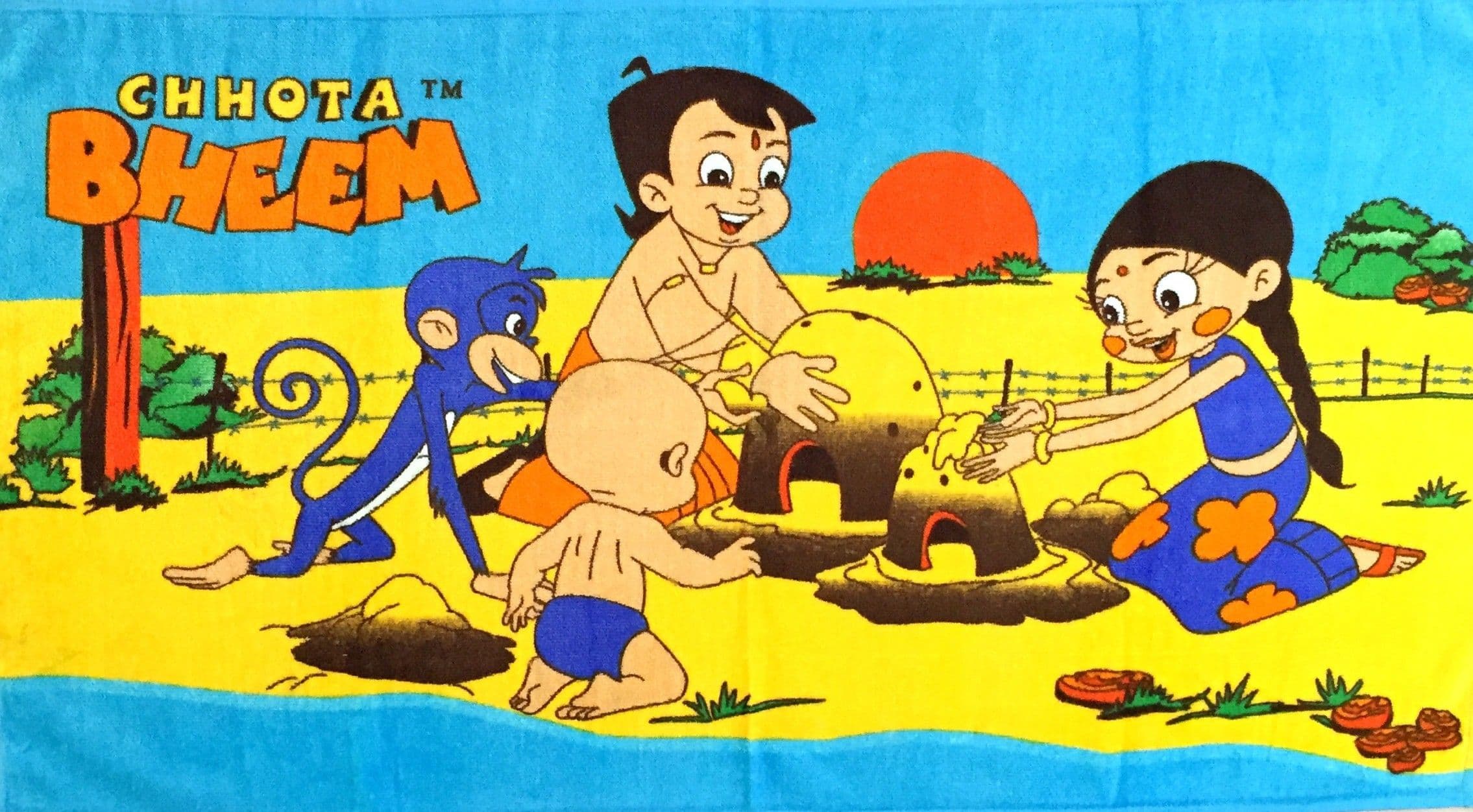 Chota Bheem Cotton Bath Towel