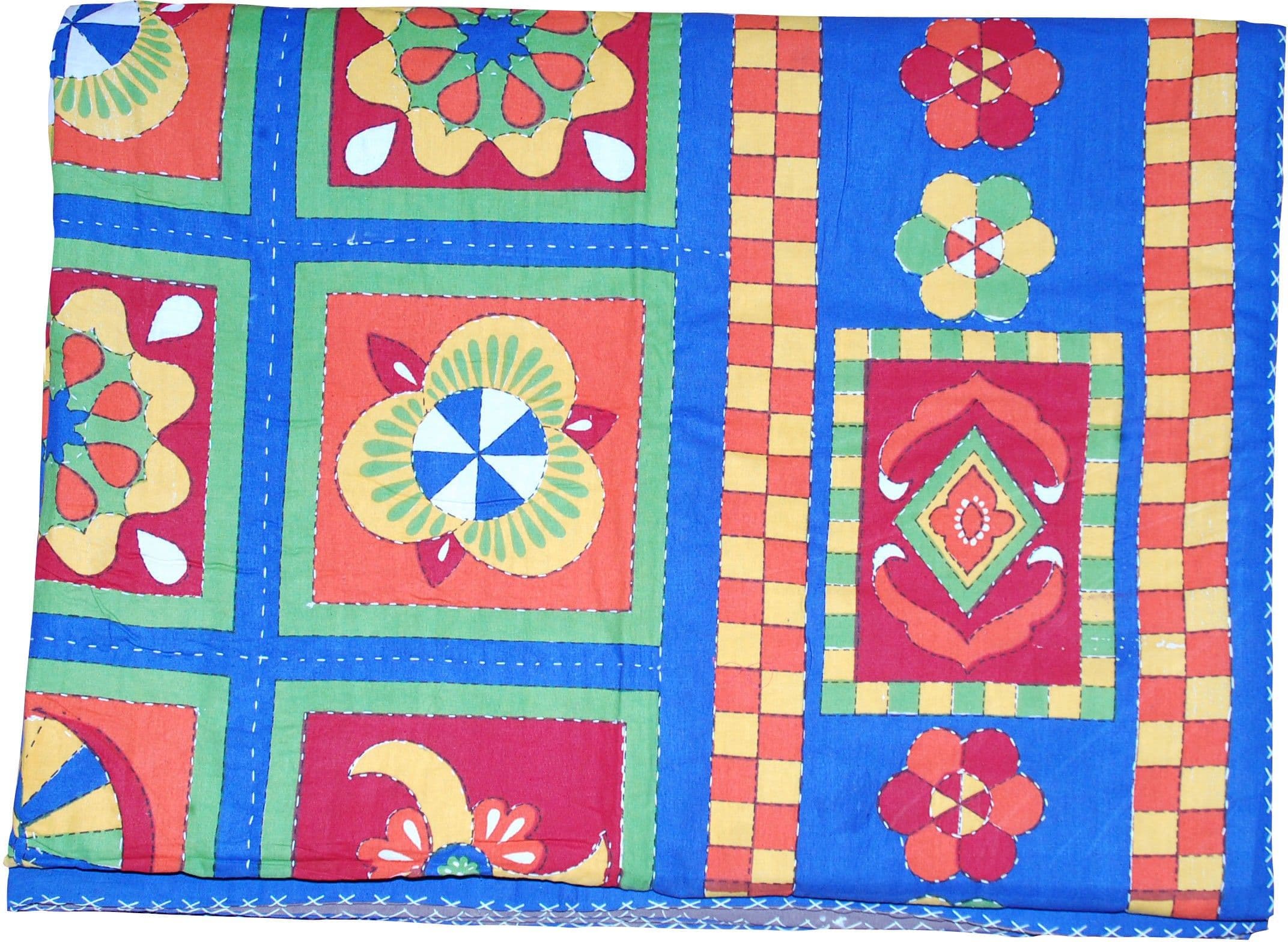 Silkworm Printed Single Dohar Multicolor