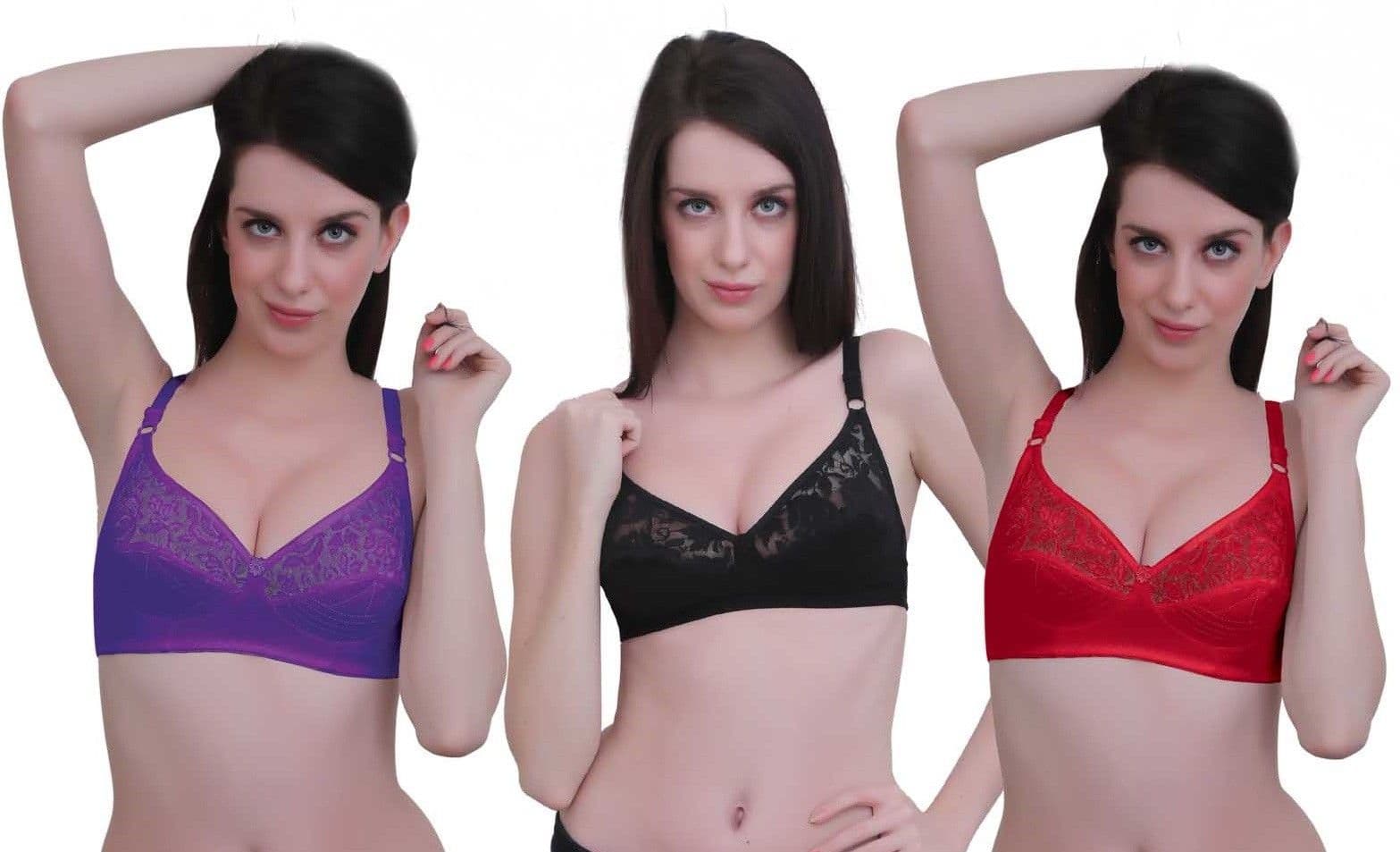 JSR Paris Beauty COTTON NET Women's Full Coverage Bra