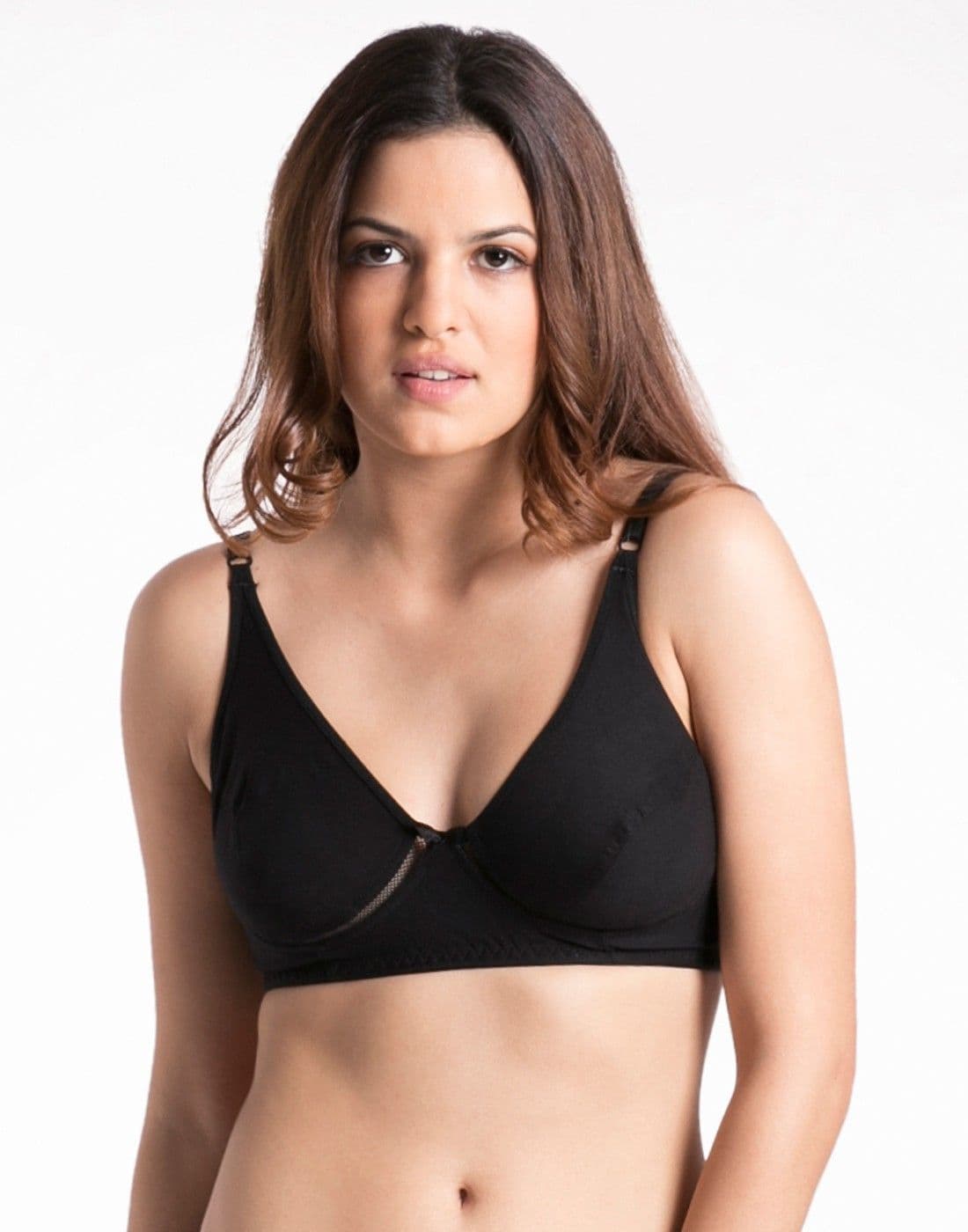 PrettySecrets Black Second Skin Women's Full Coverage Bra