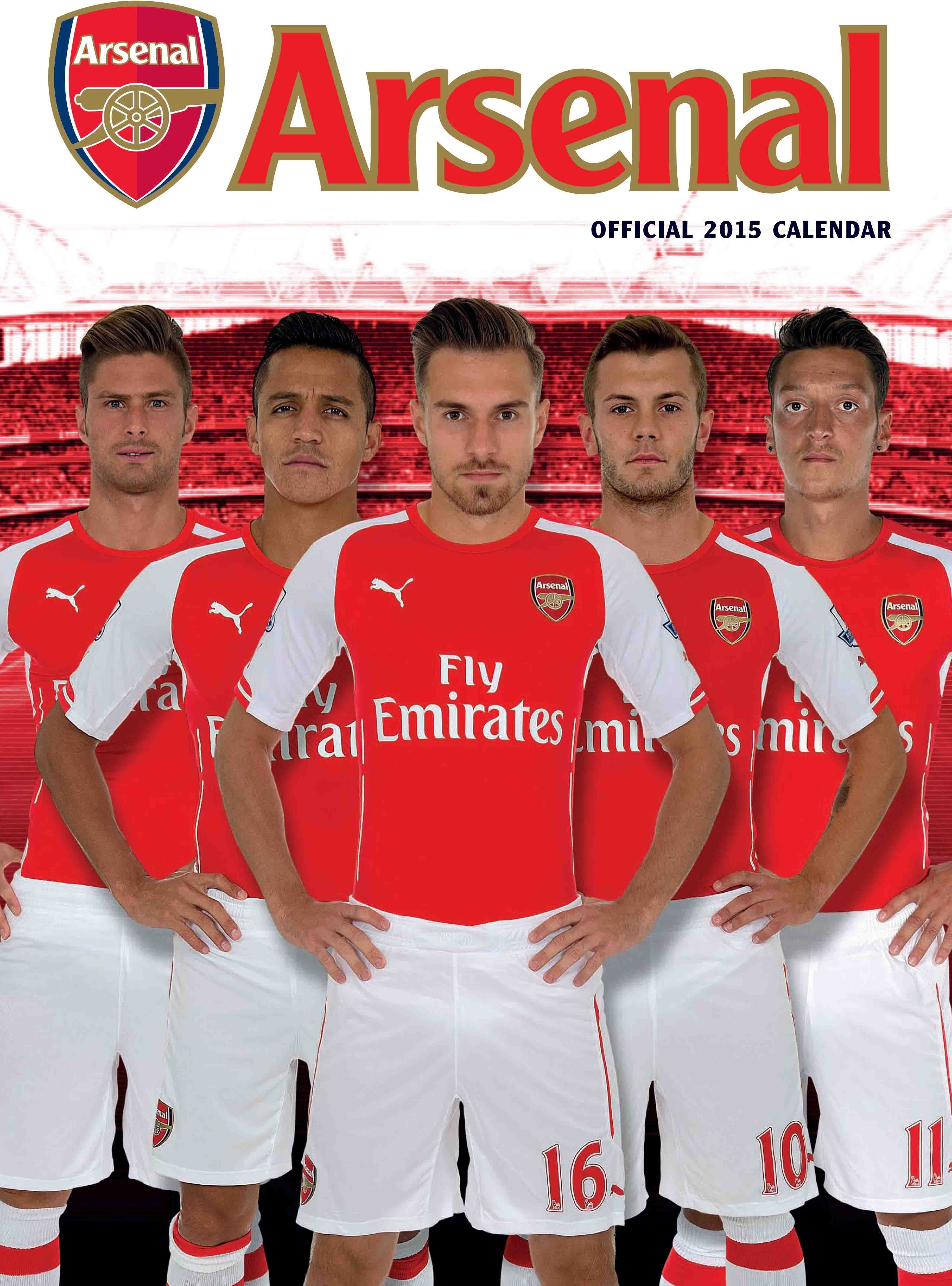 Danilo Official Arsenal FC 2015 Wall Calendar