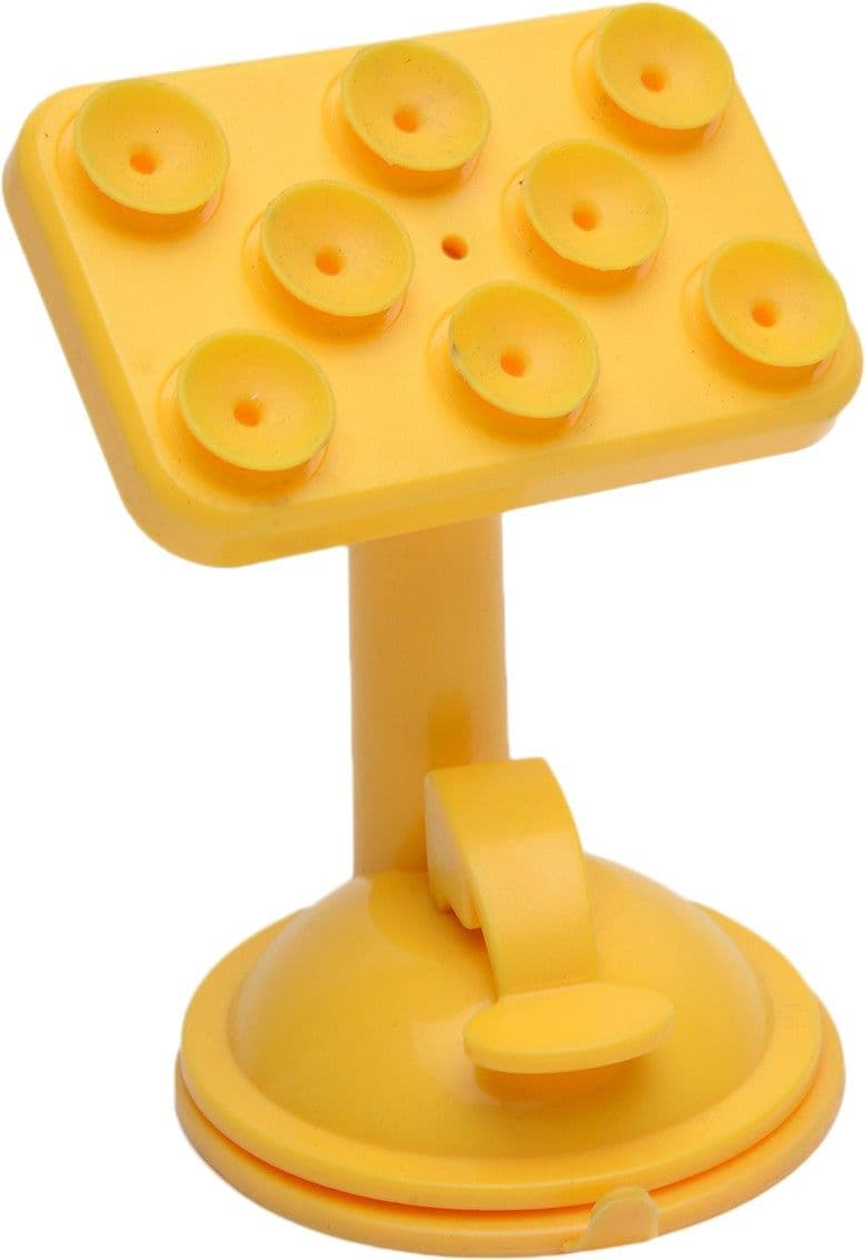 OBS 360 Rotating Supper Vaccum Suction Car Mount Holder Stand yellow