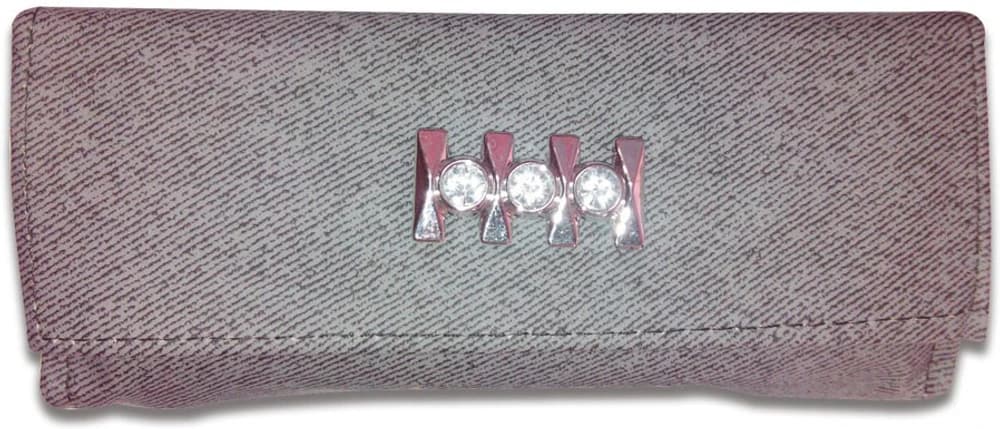 Linzina Casual, Formal Grey, Black Synthetic Clutch