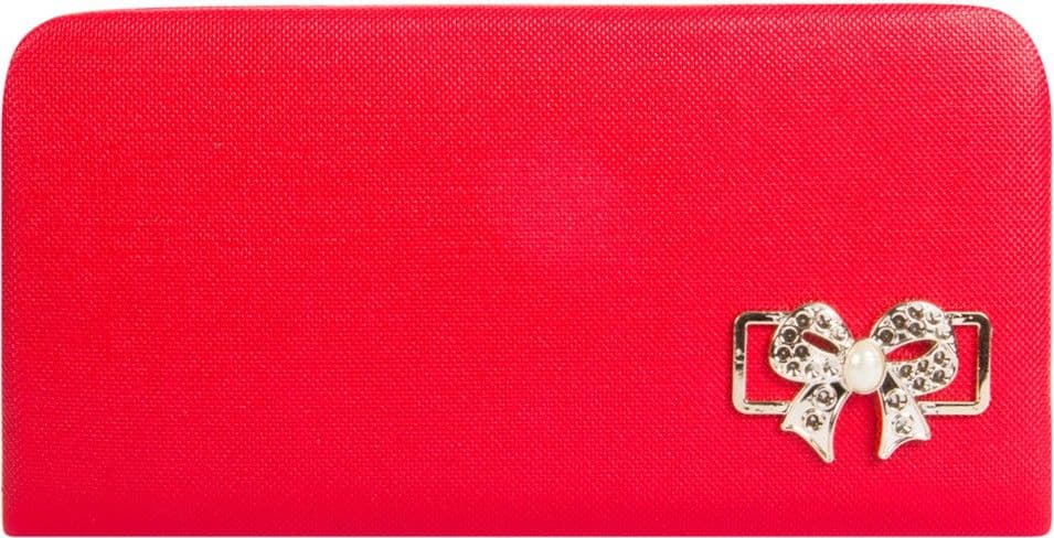 Polki Casual, Party Red Leatherette Clutch
