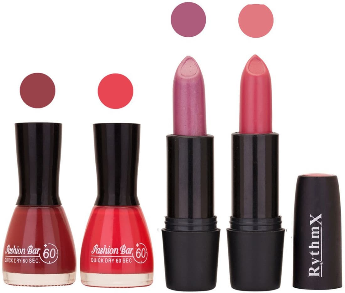 RYTHMX FB NAIL POLISHES BLACK LIPSTICKS IMPORTANT COMBO 51