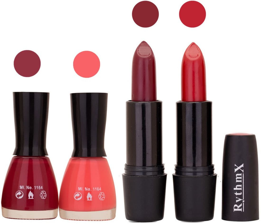 RYTHMX FB NAIL POLISHES BLACK LIPSTICKS IMPORTANT COMBO 47