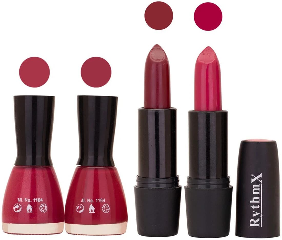 RYTHMX FB NAIL POLISHES BLACK LIPSTICKS IMPORTANT COMBO 60