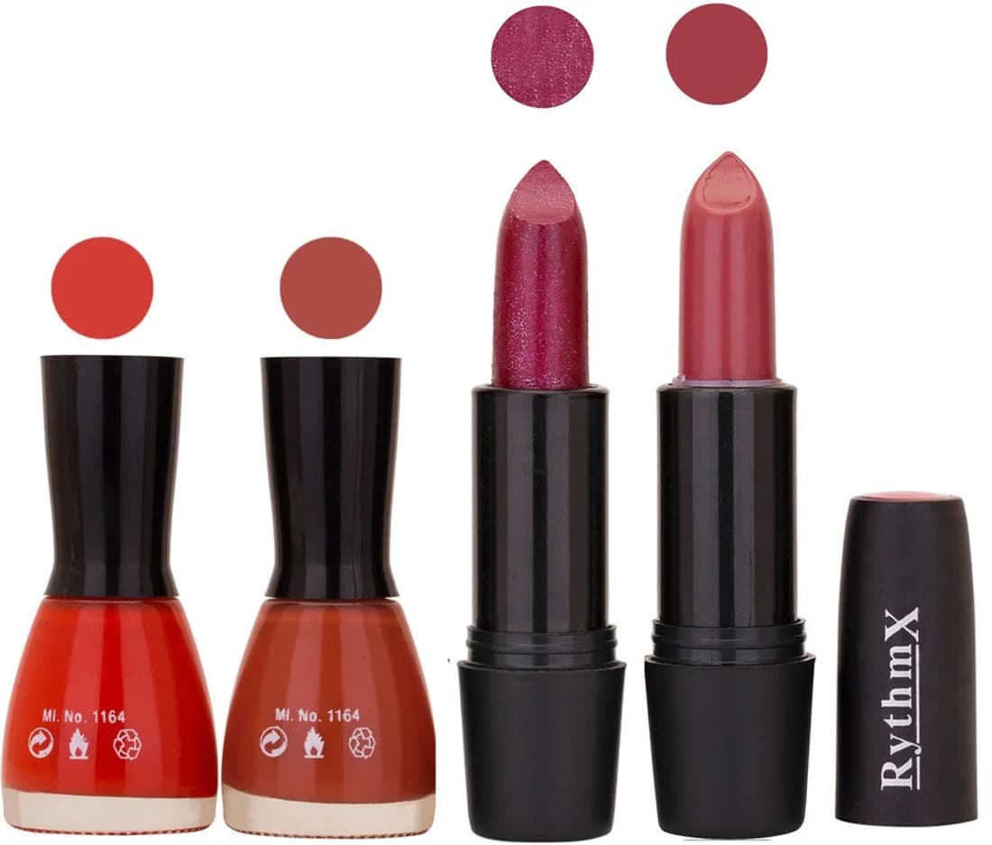 RYTHMX FB NAIL POLISHES BLACK LIPSTICKS IMPORTANT COMBO 57