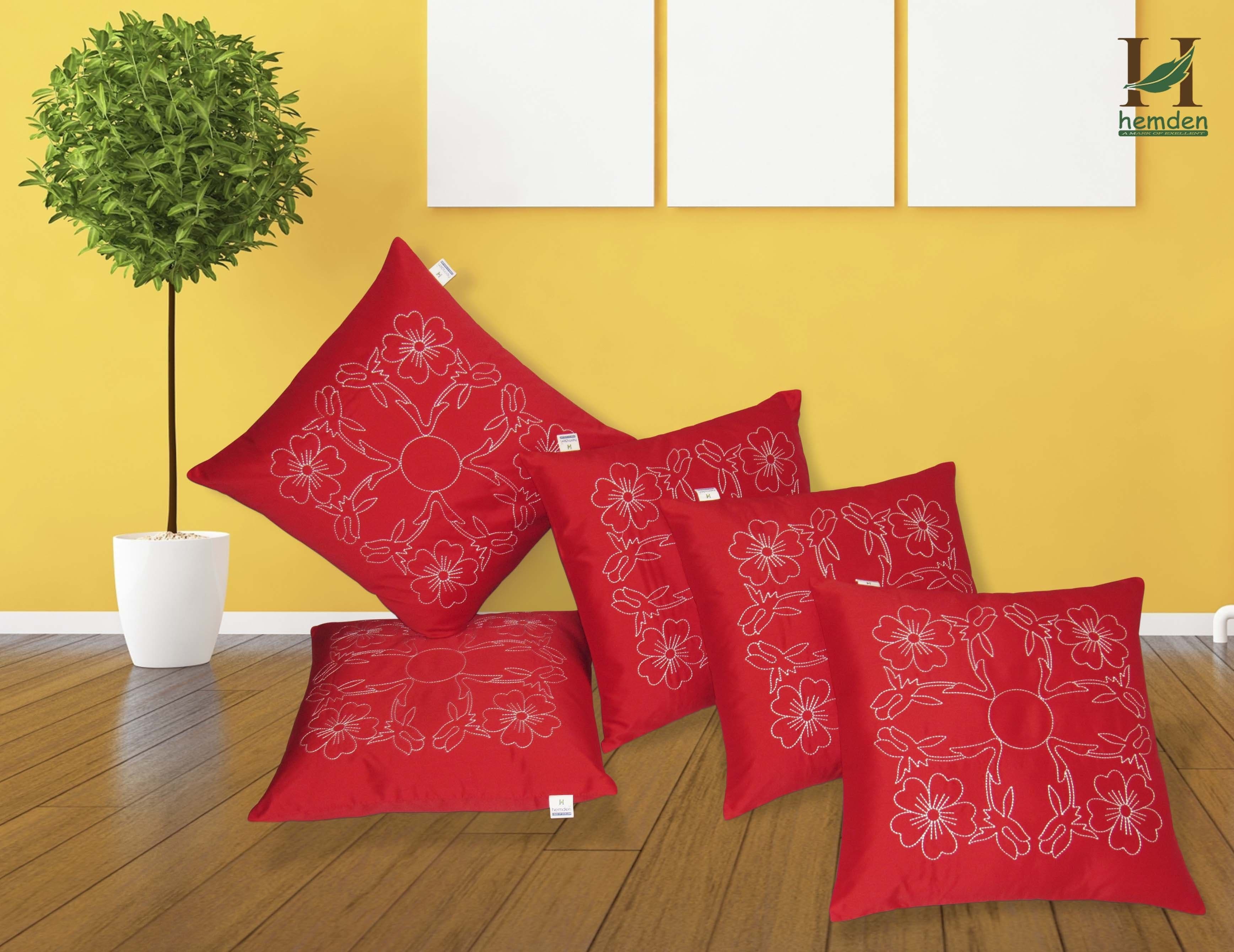 Hemden Embroidered Cushions Cover