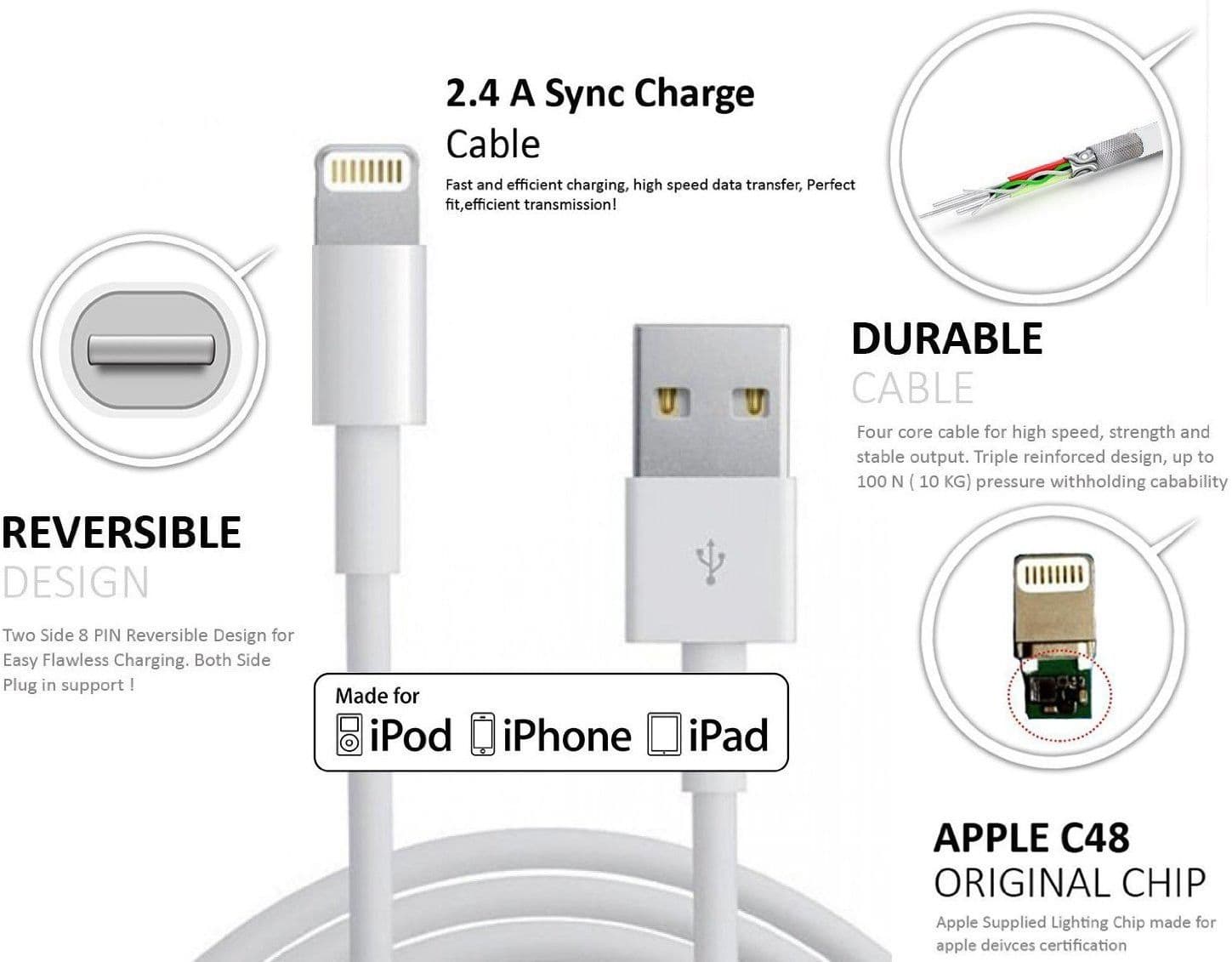 AW High Speed Charge and Sync Usb for Iphone 6 Lightning Cable