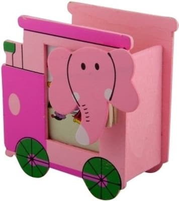 Birthdaygiftwala Pen Stand G3 1 Compartments Wooden Pen Stand