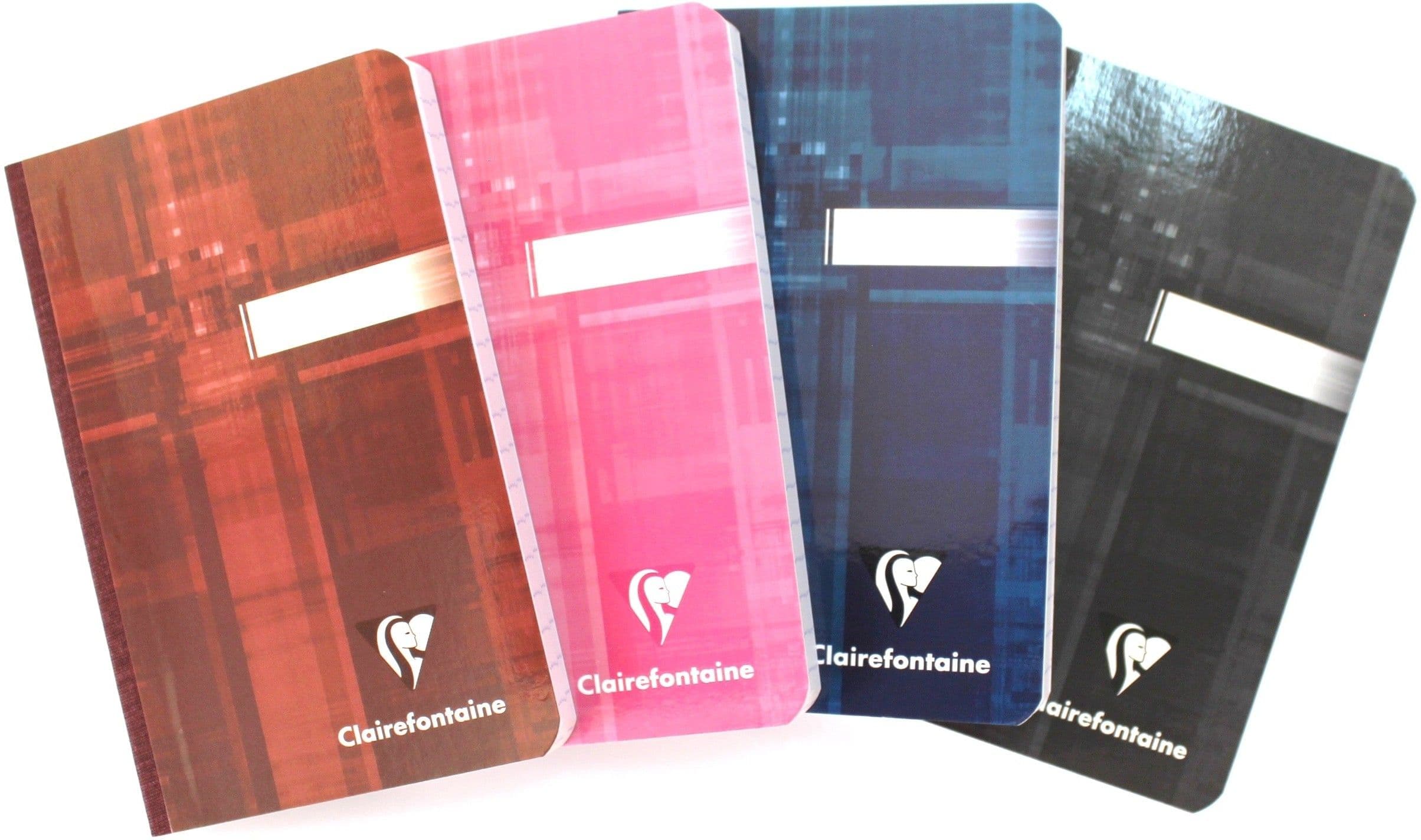 Clairefontaine 140 mm x 90 mm (Set of 4) A6 Notebook Hand Sewn