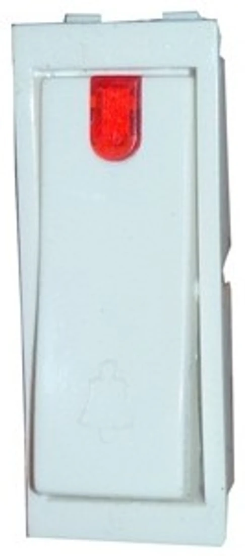 MK Wraparound W26405BNA 6A White LED Bell Push 6 One Way Electrical Switch