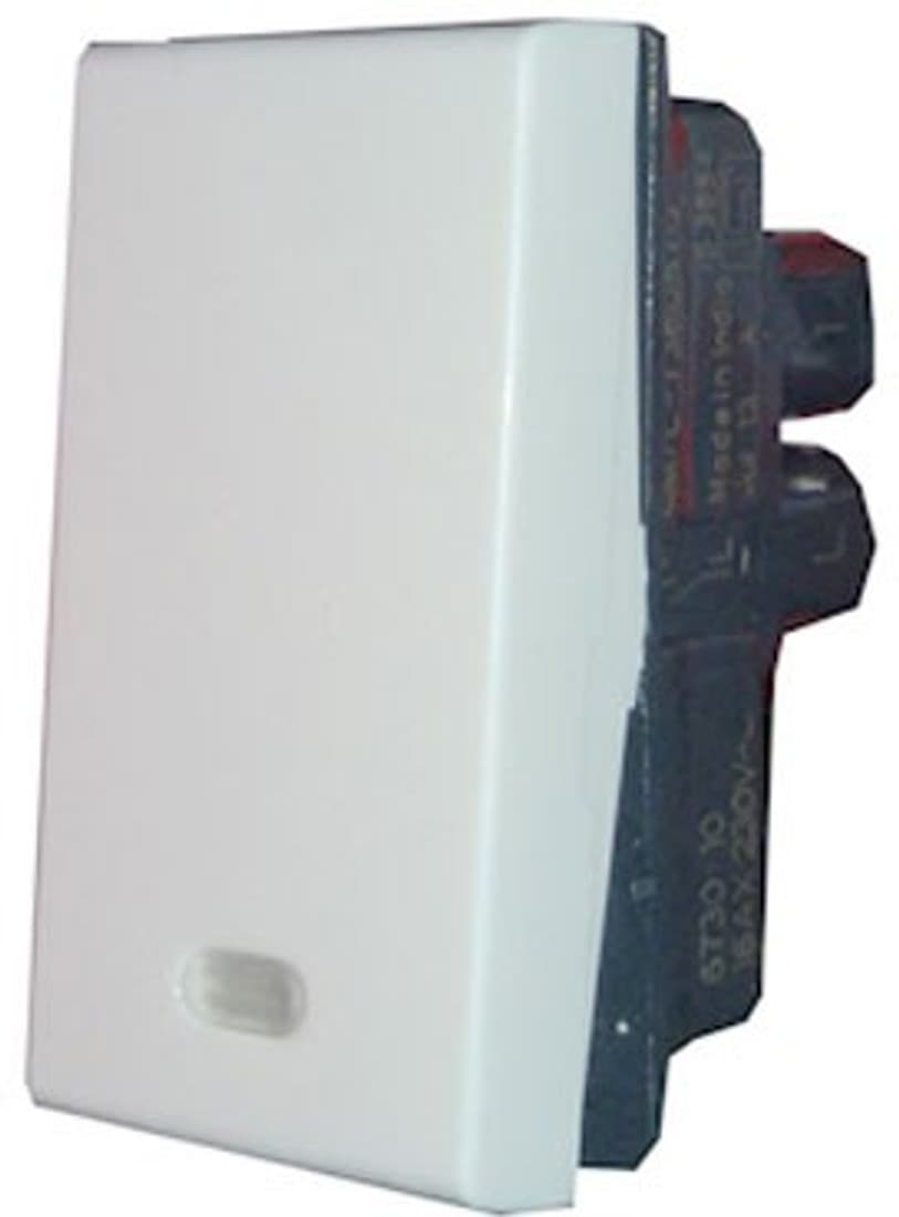Legrand Legrand Myrius 673010 16A Indicator White Switch 15 One Way Electrical Switch