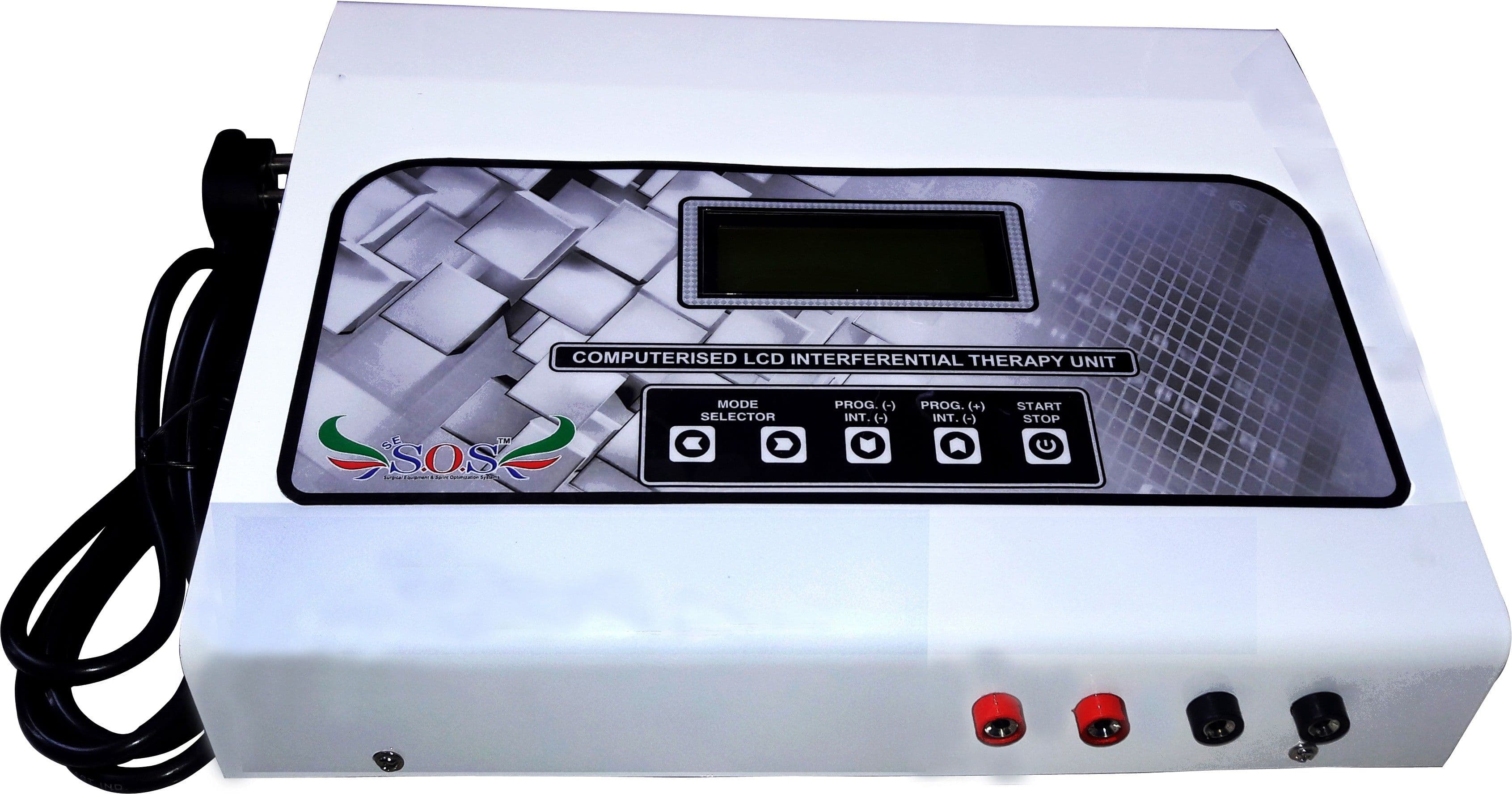 SOS COMPUTRISED LCD INTRFERENTIAL UNIT-125PROG. MUSCLE SPASM Electrotherapy Device