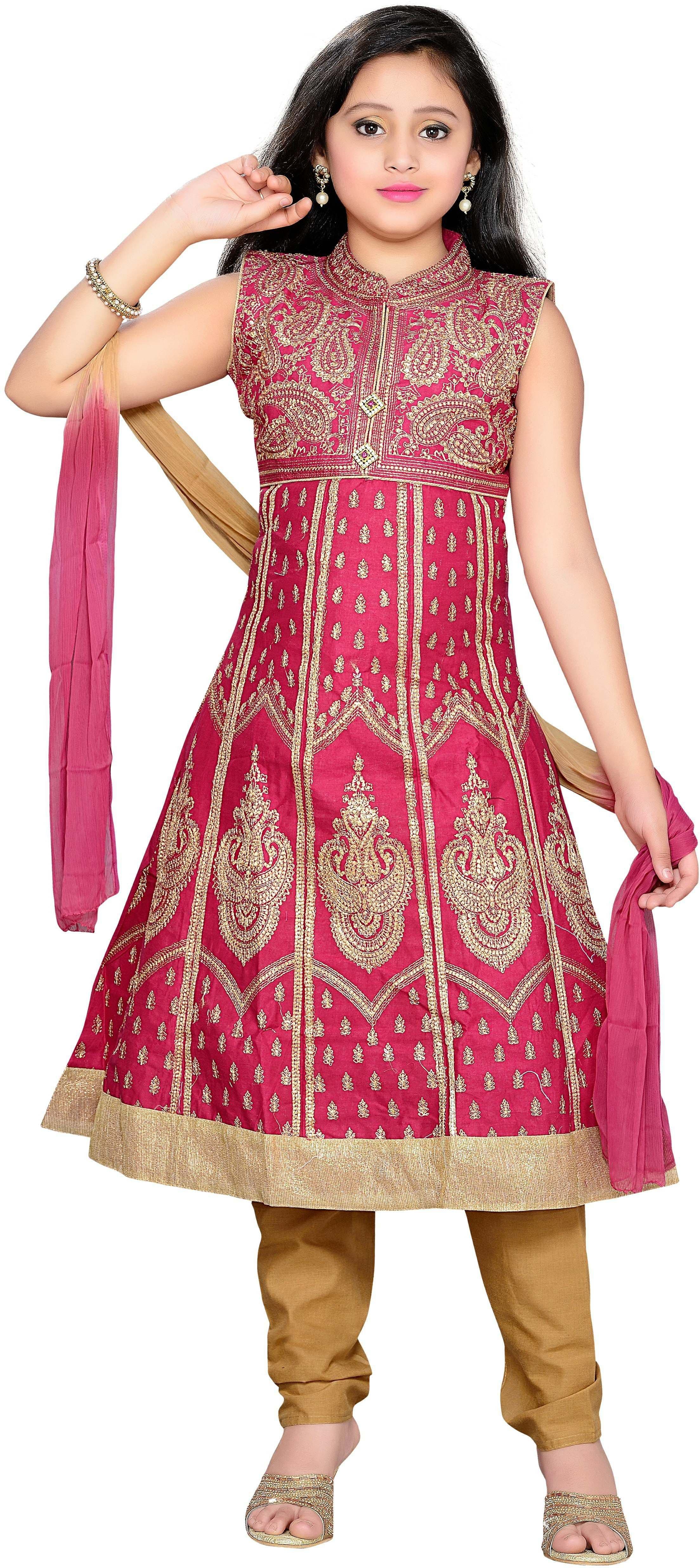 Aarika Girl's Kurta and Churidar Set