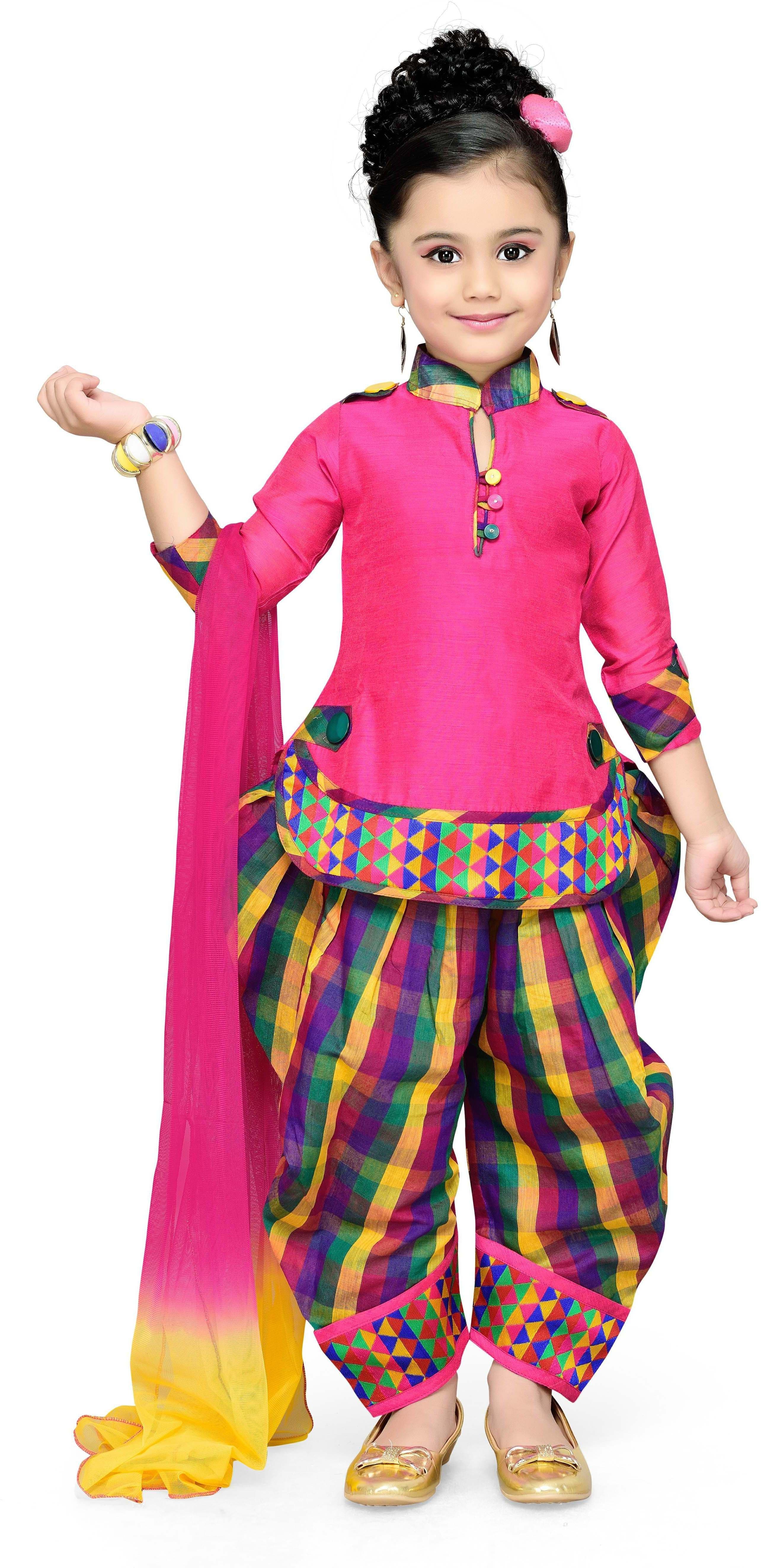 Aarika Girl's Kurti, Patiala and Dupatta Set