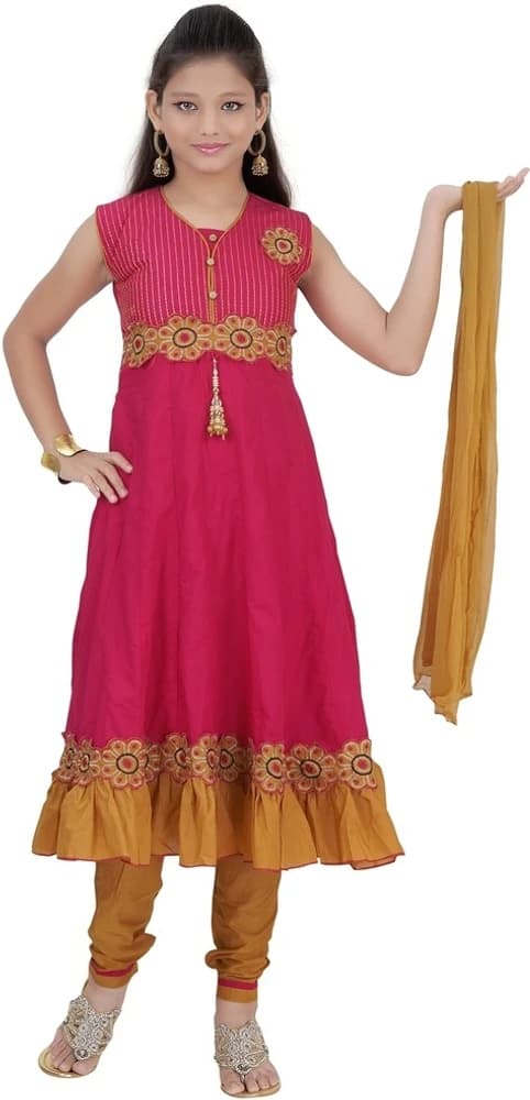Be 13 Girl's Kurti, Legging and Dupatta Set