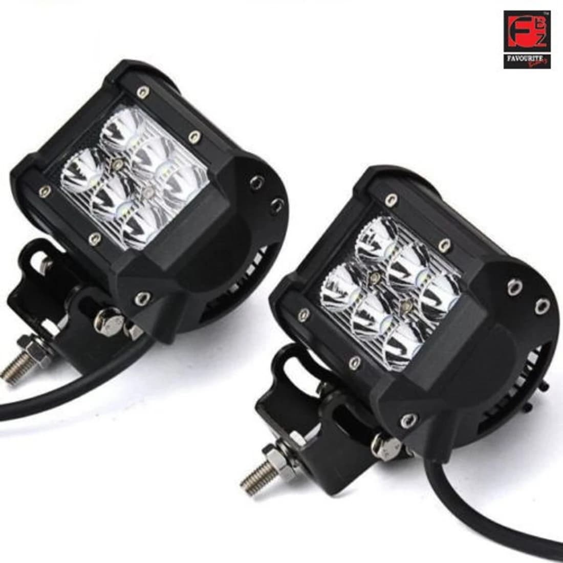 Favourite BikerZ FBZ 6LED 57 Cast Iron Front Fog Lamp Unit